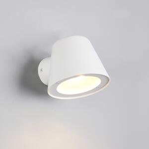 Trio Lighting Lampă de exterior Beni, alb mat, lățime 11 cm, metal, reglabil, Alb, Metal, Modern