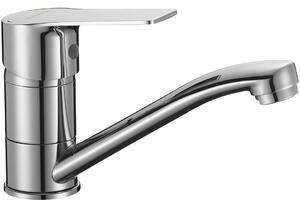 Kuchinox Borgo, baterie lavoar cu pipă rotativă, cromată, LAV-BKB_026D