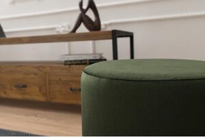 Taburet Liza, verde, lemn/material textil, 40x40x42 cm