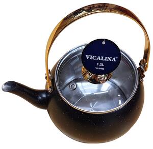 Ibric Ceai VL-9460 Vicalina NEGRU 1.2L cu Capac Transparent