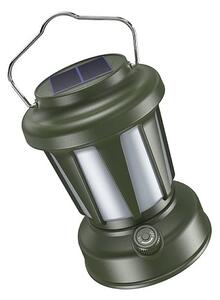 Lampa Solara Retro Camping LY18 Verde cu Maner Reincarcabila