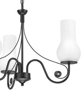 Lustră pe lanț Brilagi COTTAGE 3xE14/40W/230V negru/alb