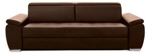 Canapea Extensibilă 3 locuri TRENDY, cu tetiere reglabile, 250x95x105 cm, Espresso - Outlet