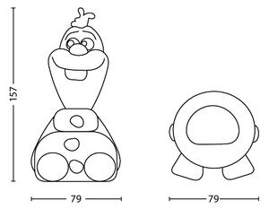 Philips 71768/08/16 - Lampă pentru copii Disney Frozen Olaf LED/0,3W/2xAAA om de zăpadă