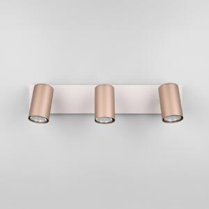 Trio Lighting Spot de plafon Marley maro/gri deschis 48 x 9 cm 3 becuri din metal, reglabil, Maro / Rugină, Camera de zi / sufragerie, Metal, Modern, Plafon cu flacără multiplă