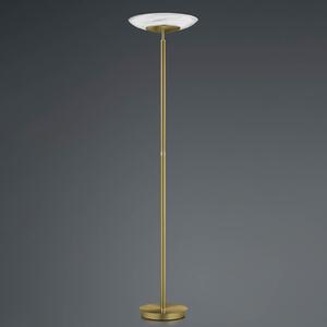 HELL Lampadar LED Findus, 1 bec, alamă antic, reglabil, Bronz / Alamă Veche, Camera de zi / sufragerie, Metal, Modern