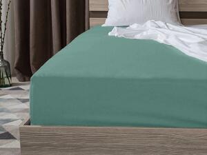 Cearsaf jersey EXCLUSIVE mentol 90x200cm, 100% bumbac
