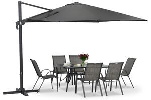 Garden Point antracit Siena 3x3m umbrelă de grădină