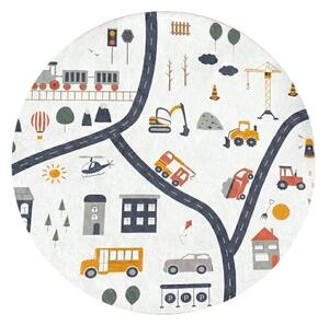 Covor de joacă pentru copii lavabil ø120 cm World Around Me – Mila Home