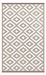 Covor reversibil potrivit și pentru exterior Green Decore Nirvana, 120 x 180 cm, alb - bej