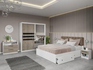 Set dormitor complet San Remo+Oglinda - Glass - C11