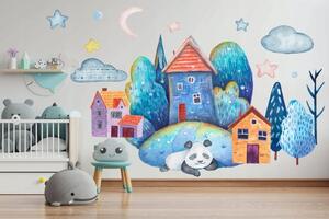 Autocolant de perete colorat, pentru camera copiilor sau grădiniţă 100 x 200 cm