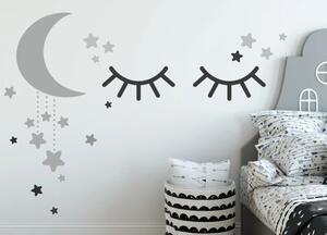 Autocolant de perete gri-negru Sleep 50 x 100 cm