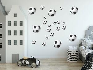 Autocolant de perete pentru băieți Mingi de fotbal