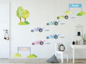 Autocolant de perete de calitate pentru băieţi Formula 100 x 200 cm