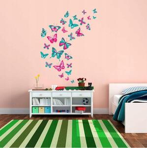 Autocolant decorativ de perete Fluturi 76 x 100 cm