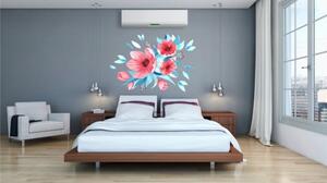 Autocolant decorativ de perete Flori 80 x 160 cm