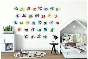 Autocolant de perete modern, cu alfabet 50 x 100 cm