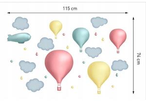 Autocolante cu design balon, 115 cm x 74 cm
