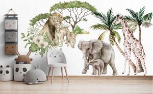 Autocolant de perete safari exotic 80 x 160 cm