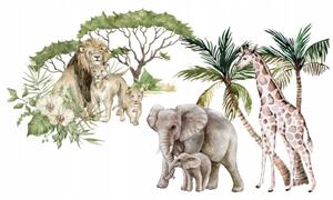 Autocolant de perete safari exotic 80 x 160 cm