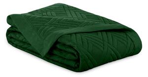 Cuvertură verde-închis matlasată din microfibră 170x210 cm Ophelia – Restilo