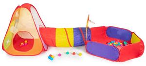 Loc de joacă cort pentru copii, piscină uscată + 100 de bile