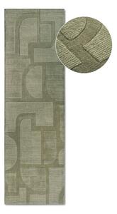 Covor tip traversă verde țesut manual din lână 80x250 cm Alexis – Villeroy&Boch