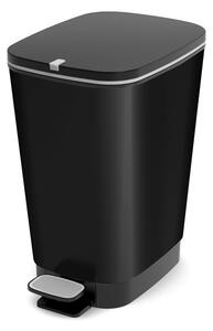 Coș de gunoi negru mat cu pedală din plastic 25 l Chic Bin – KIS