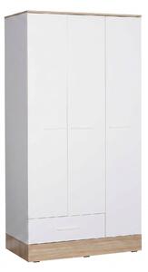 Dulap Haine Adore Base, 3 usi, 1 sertar, Alb, 103x198x52 cm