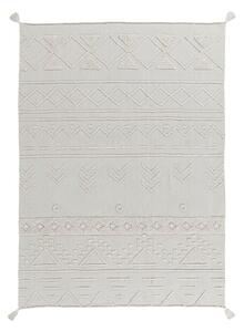 Covor alb lavabil/țesut manual din bumbac 200x300 cm Tribu Natural – Lorena Canals