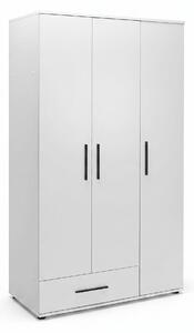 Dulap Haine Adore Trendline, 3 usi, 1 sertar, Alb - Stejar, 103x187x52 cm