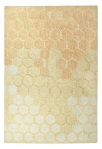 Covor galben ocru lavabil/țesut manual din bumbac 140x200 cm Sweet Honey – Lorena Canals