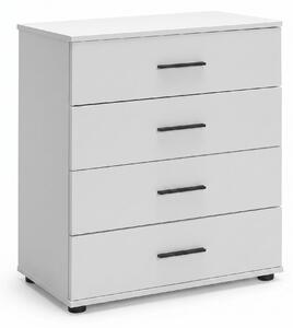 Comoda Adore White, 4 sertare, 65x78x41 cm