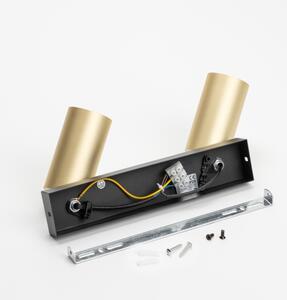 Brilagi - Spot reglabil LED RGBW SELE GOLDEN 2xGU10/4,8W/230V negru/auriu