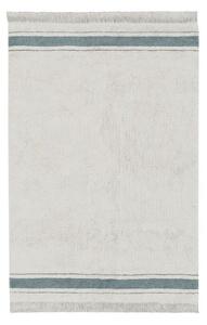 Covor albastru/crem lavabil/țesut manual din bumbac 140x200 cm Gastro Vintage Blue – Lorena Canals