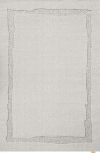 Covor gri deschis din lână 133x190 cm Morphic Rocca – Agnella