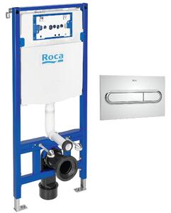 Set cadru încastrat Roca Duplo One A890070020, buton de spălare Roca PL A890195001