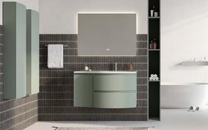 Set lemn masiv mobilier baie suspendat Armonia 104/140/208 cm