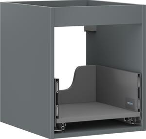 Mexen Box-A, dulap suspendat 40 cm, 1 sertar, grafit mat, 91AX0-0400-470-1-66