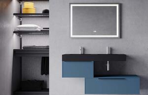 Set lemn masiv mobilier baie suspendat Lunera 100/120/140/160 cm