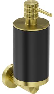 Mexen Triv, dozator de săpun de perete, negru/auriu periat, 250ml, 70A33058-55B
