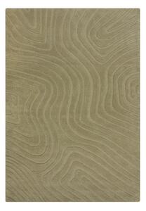 Covor kaki țesut manual din lână 120x170 cm Mesmerise Sage – Flair Rugs