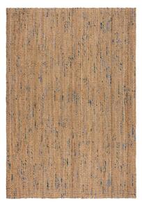 Covor albastru/în culoare naturală țesut manual din iută 160x230 cm Jute Boucle Blue – Flair Rugs