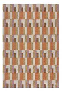 Covor portocaliu/în culoare naturală 155x230 cm Riley Block Geo – Flair Rugs