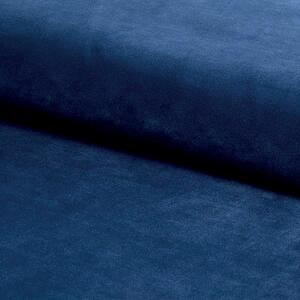 Fotoliu fix tapitat Lord, stofa catifelata albastra, 82X92X101 cm