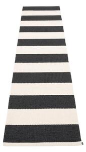 Covor tip traversă pentru interior și exterior alb-negru 70x300 cm Bob Black Vanilla – Pappelina