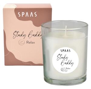 Lumanare parfumata in pahar STUDY BUDDY 9,5 cm cremova