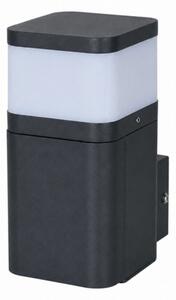 BRILAGI - Lampă de perete pentru exterior cu priză SCHUKO PILLAR 1xG9/11W/230V IP44 neagră