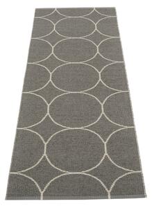 Covor tip traversă pentru interior și exterior gri închis 70x200 cm Boo Charcoal Linen – Pappelina